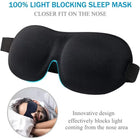 3D Memory Foam Sleep Mask – Blackout Blindfold for Sleep & Travel