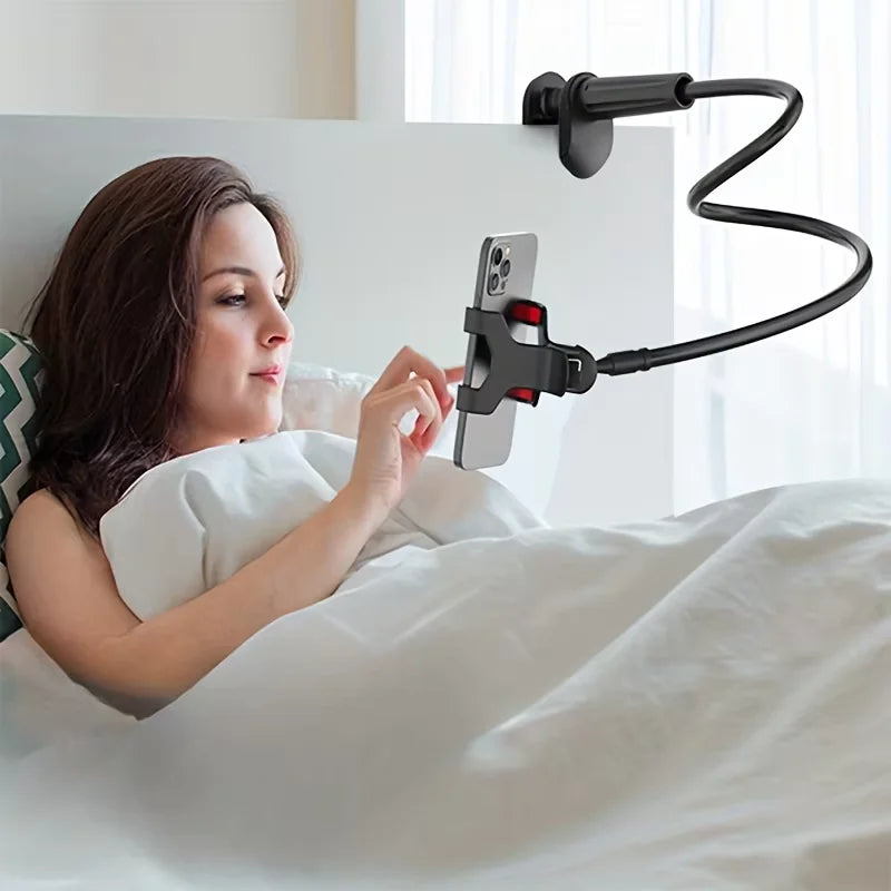 Flexible Gooseneck Phone Holder – Long Arm Bedside Clamp Stand