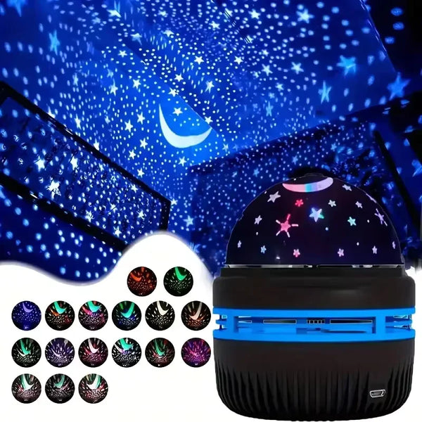 LED Starry Sky Projector – Galaxy Star & Moon Night Light