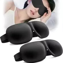 3D Memory Foam Sleep Mask – Blackout Blindfold for Sleep & Travel