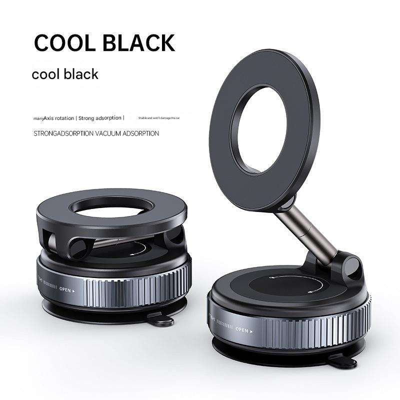 Vacuum suction phone holder car mounted rotating magnetic phone holder