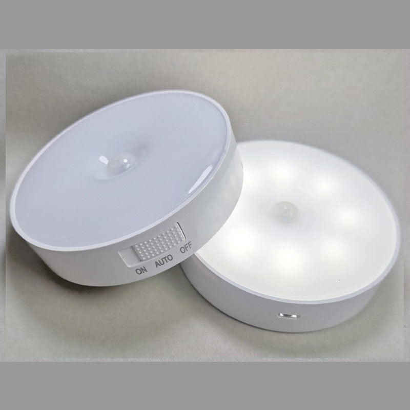Smart LED Motion Sensor Night Light with Wireless Charging and Magnetic Base, Bedside Lamp for Bedroom, Cabinet, Home Use