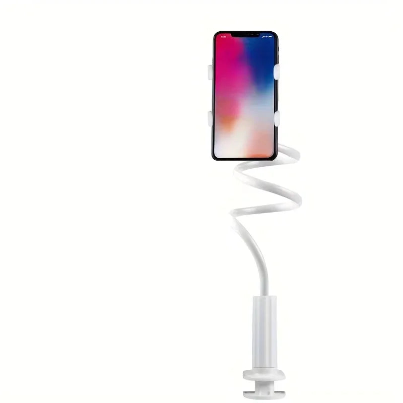 Flexible Gooseneck Phone Holder – Long Arm Bedside Clamp Stand
