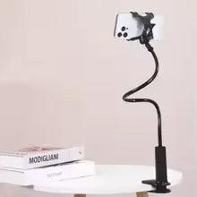 Flexible Gooseneck Phone Holder – Long Arm Bedside Clamp Stand