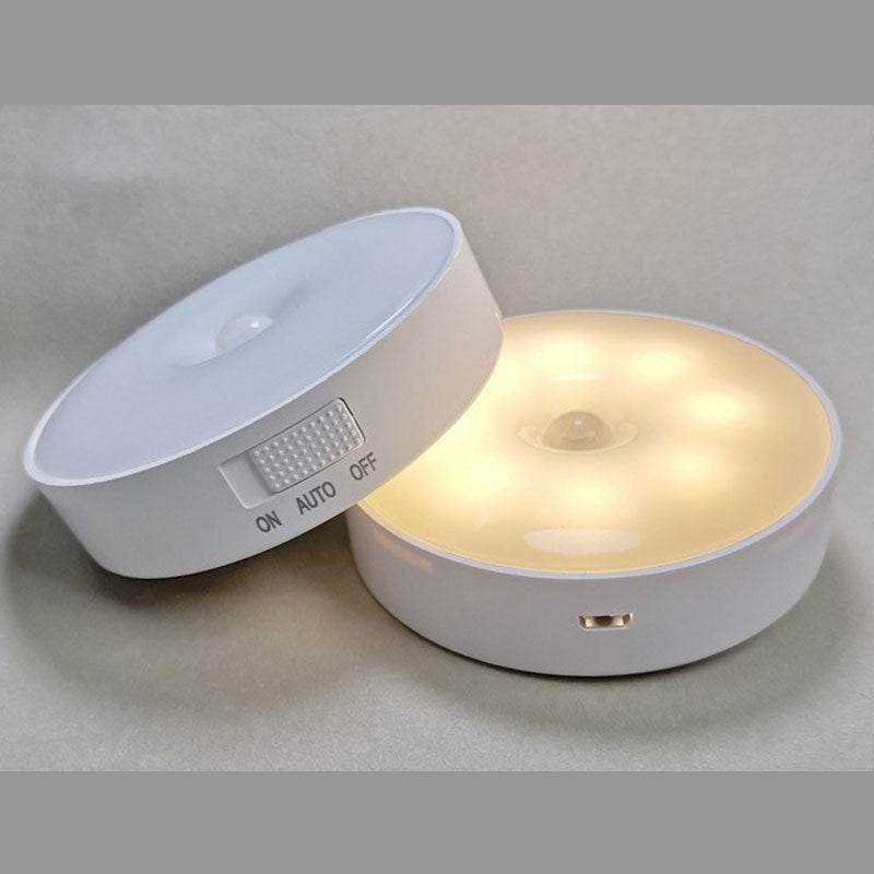 Smart LED Motion Sensor Night Light with Wireless Charging and Magnetic Base, Bedside Lamp for Bedroom, Cabinet, Home Use