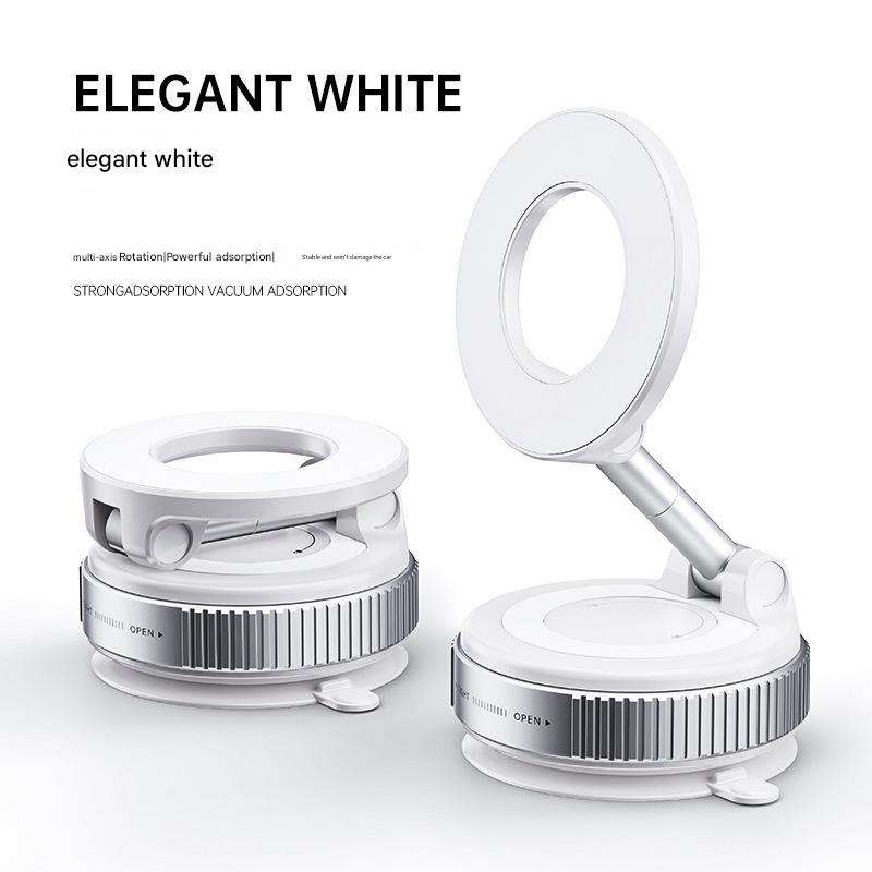 Vacuum suction phone holder car mounted rotating magnetic phone holder