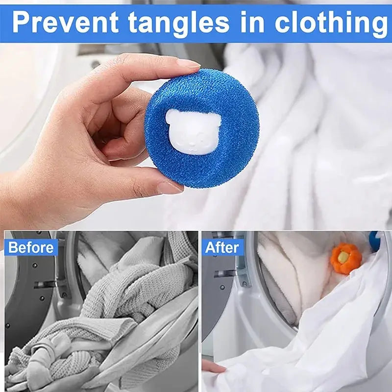 Reusable Pet Hair Remover Laundry Balls | Lint & Fur Catcher for Washing Machine (1–5 Pack)