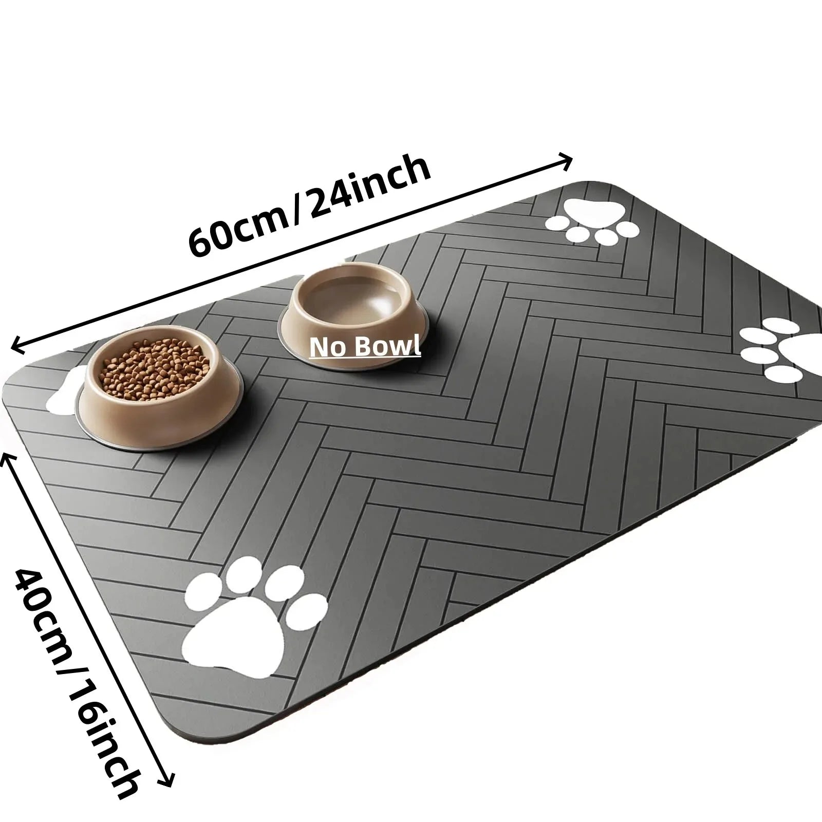 Quick-Dry Pet Feeding Mat | Waterproof & Absorbent Food Bowl Mat for Dogs & Cats