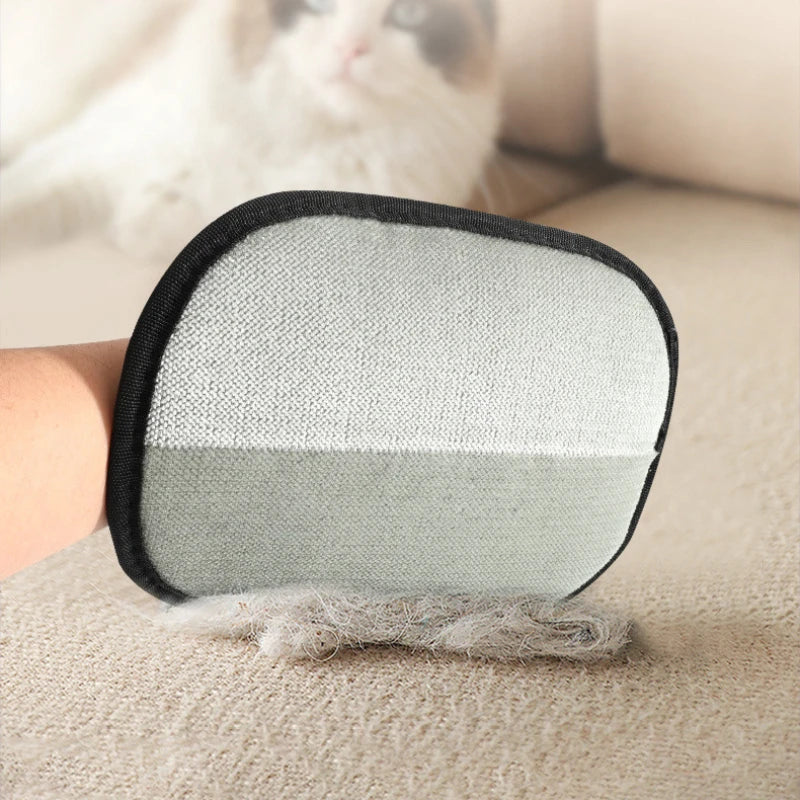 Double-Sided Pet Grooming Glove | Cat & Dog Hair Removal Brush for Shedding & Bathing