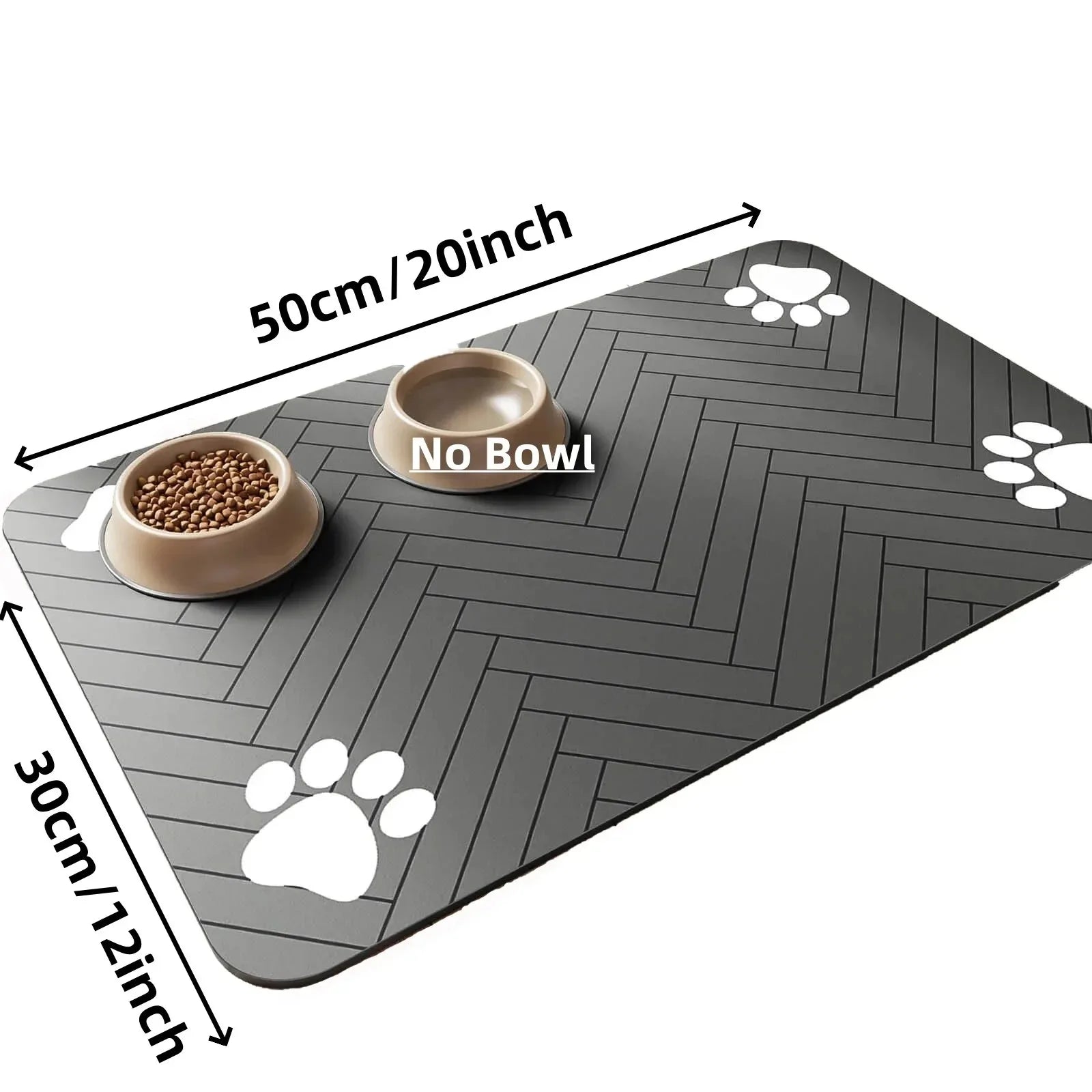 Quick-Dry Pet Feeding Mat | Waterproof & Absorbent Food Bowl Mat for Dogs & Cats
